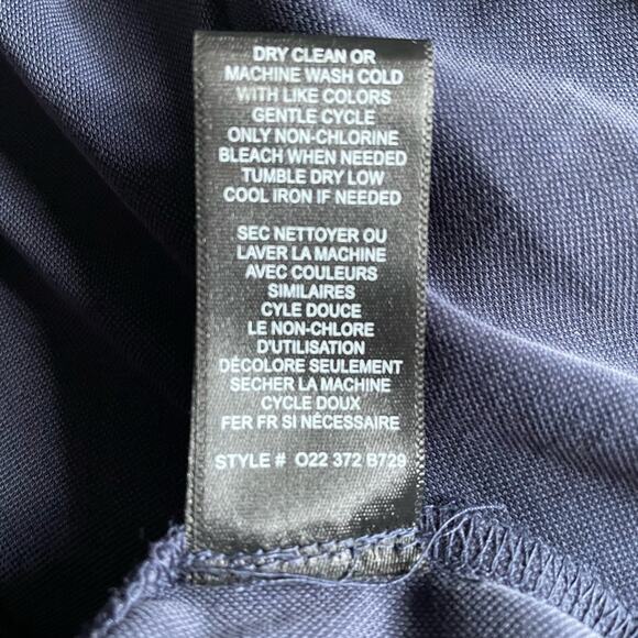 NWT - Rebecca Taylor Sandwash V-Neck Modal-Blend Top in Indigo- Small - Picture 6 of 8